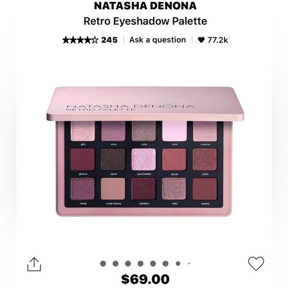 Natasha Denona Other - NIB 69.00 NATASHA DENONA RETRO PALETTE
